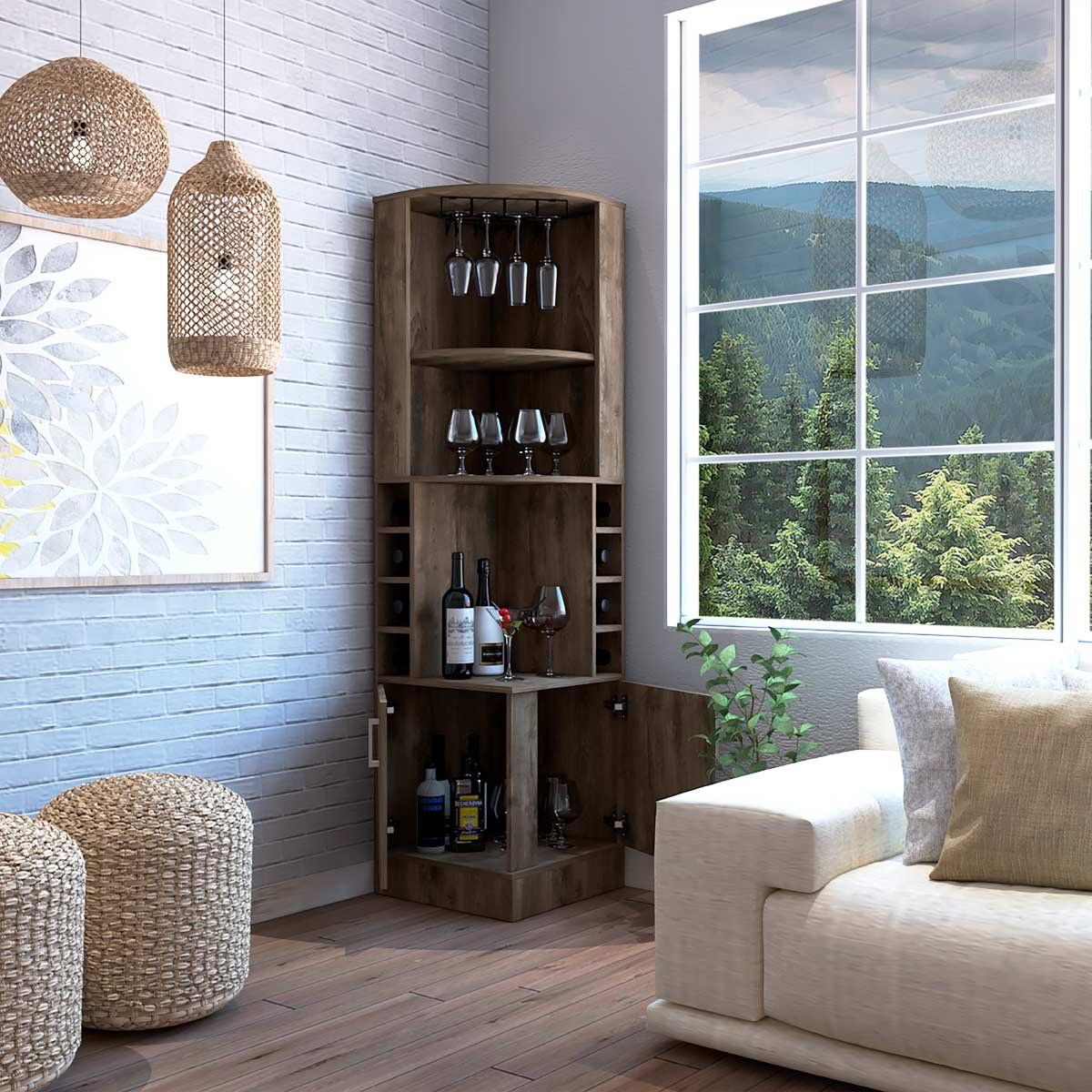 GENERICO - BAR ESQUINERO VELVET  BELLOTA    - ENVÍO ARMADO Y MELAMINA 18mm