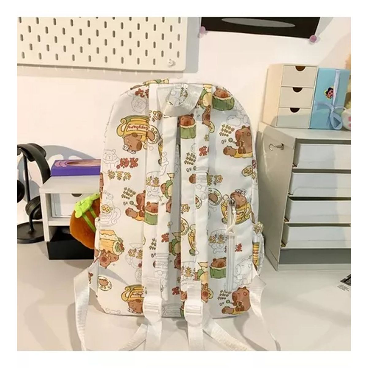 TIOZONEY - Mochila escolar Capibara