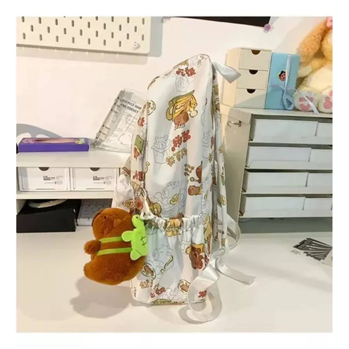 TIOZONEY - Mochila escolar Capibara