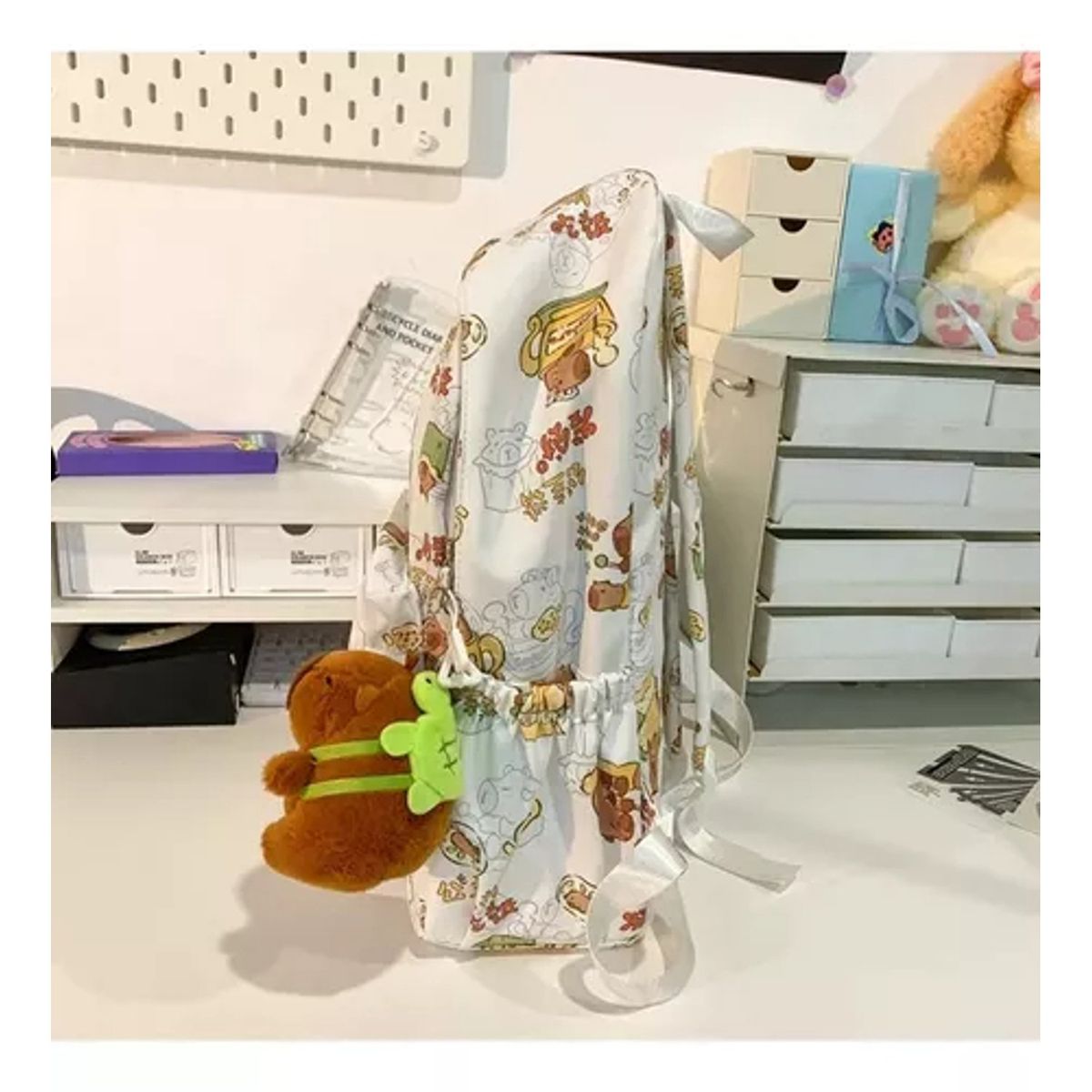TIOZONEY - Mochila escolar Capibara