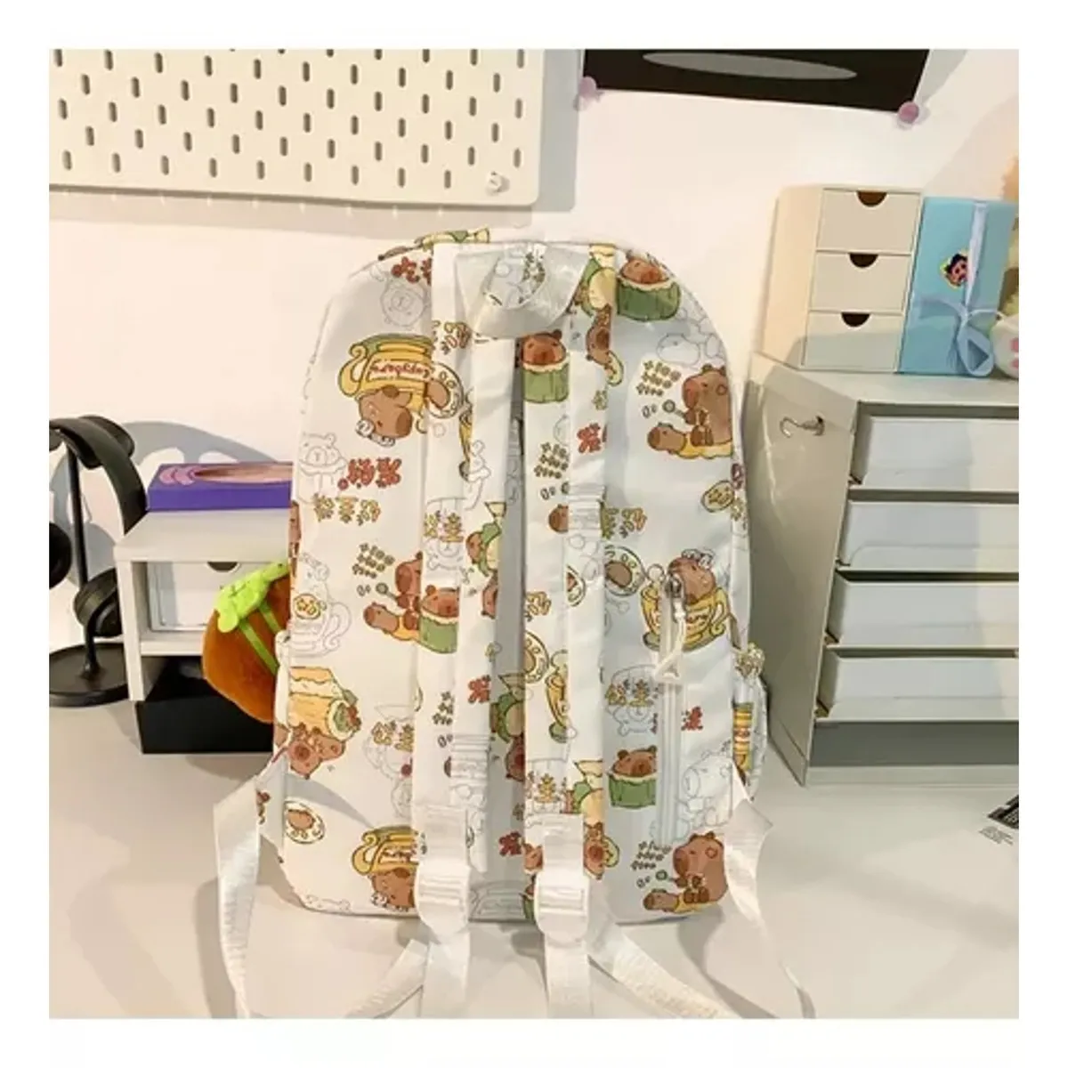 TIOZONEY - Mochila escolar Capibara