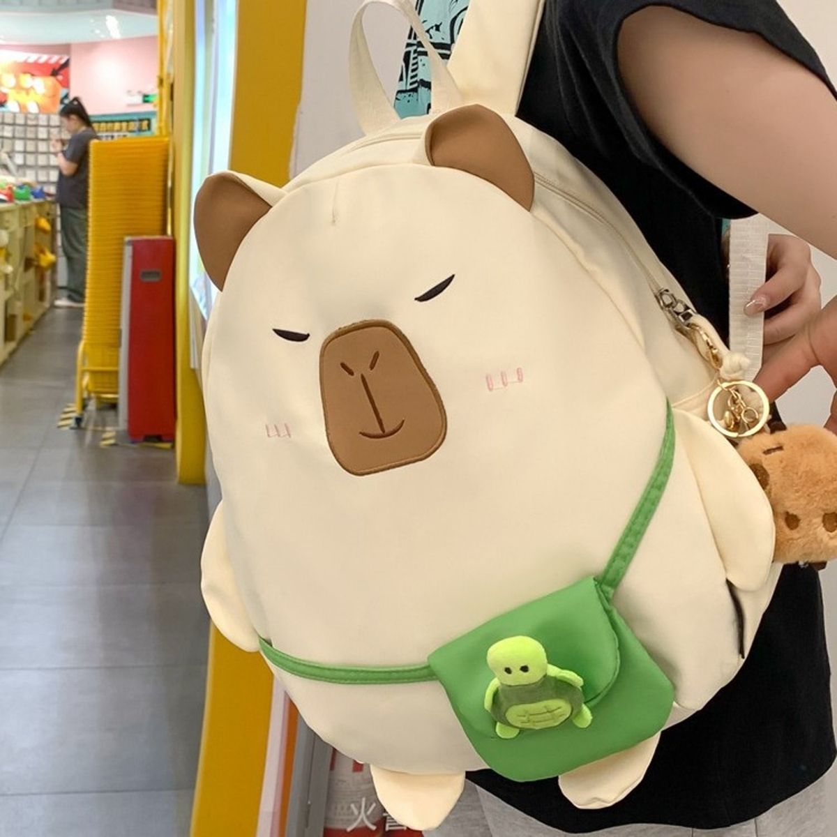 TIOZONEY - Mochila escolar Capibara