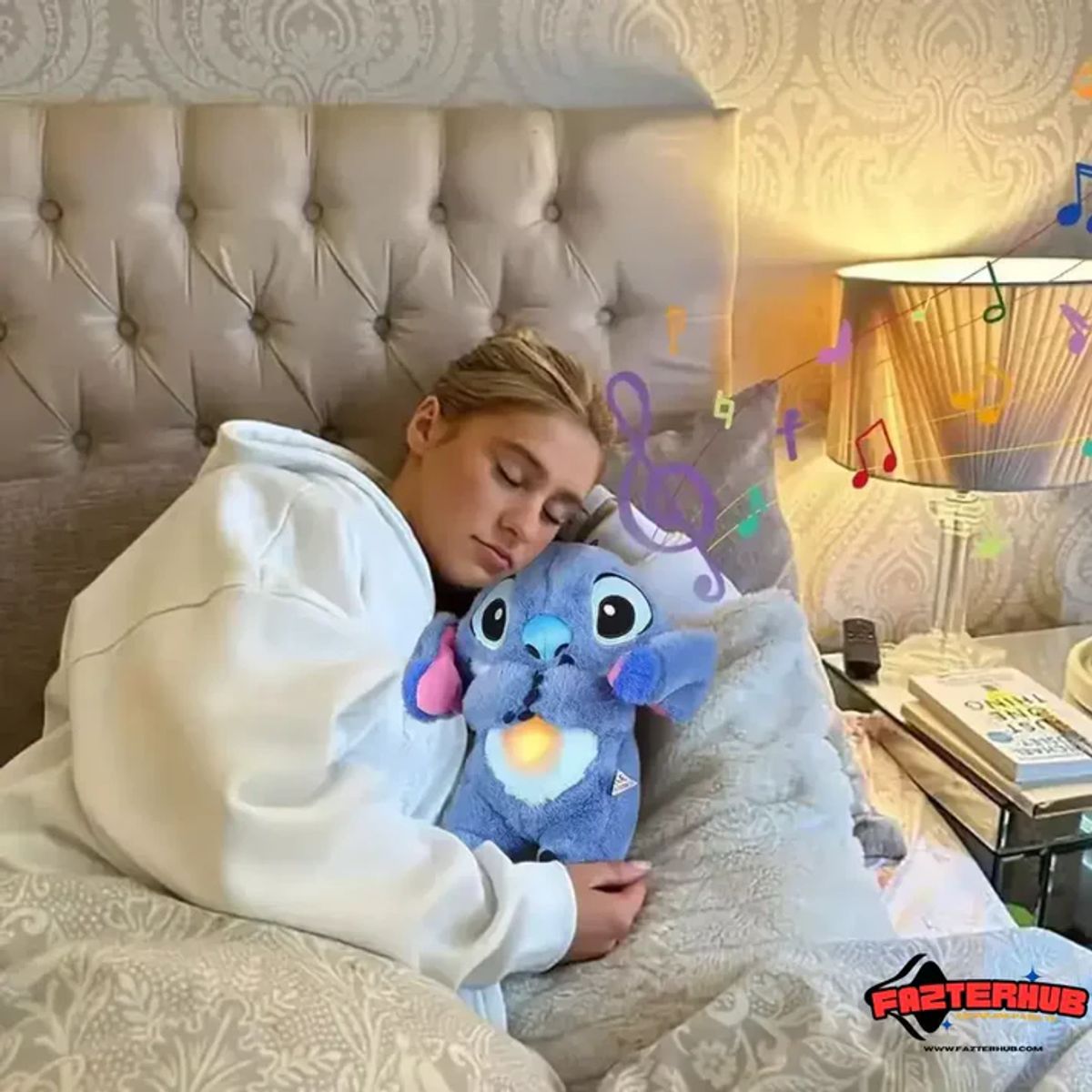 PRO - Peluche Stitch Con Sonidos Luces y Respiración Disney