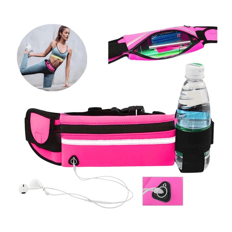 GENERICO - Canguro Riñonera Deportivo Fitness FUCSIA