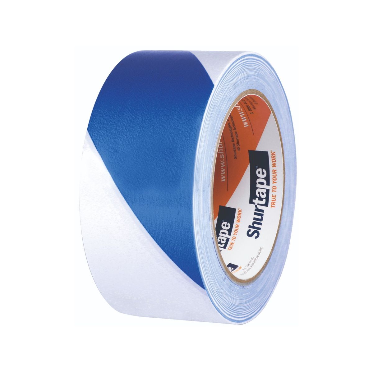 SHURTAPE - Cinta Señalización Delimitadora Blanco-Azul 2x36yd