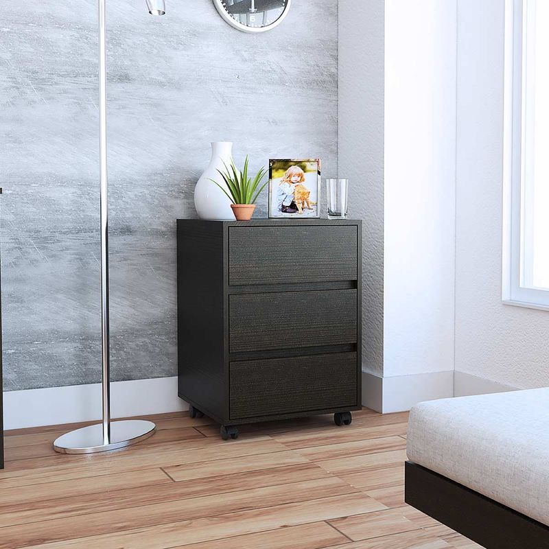 GENERICO - MUEBLE ARCHIVADOR ROMA  WENGUE OSCURO -  ENVÍO ARMADO Y MELAMINA 18 mm