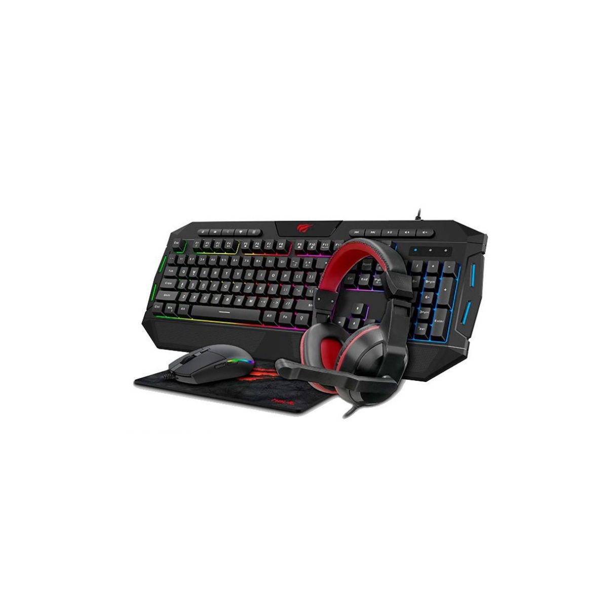 HAVIT - Kit Gamer HAVIT, Kv501CM,  Teclado, Mouse,  Audifonos, Mouse Pad