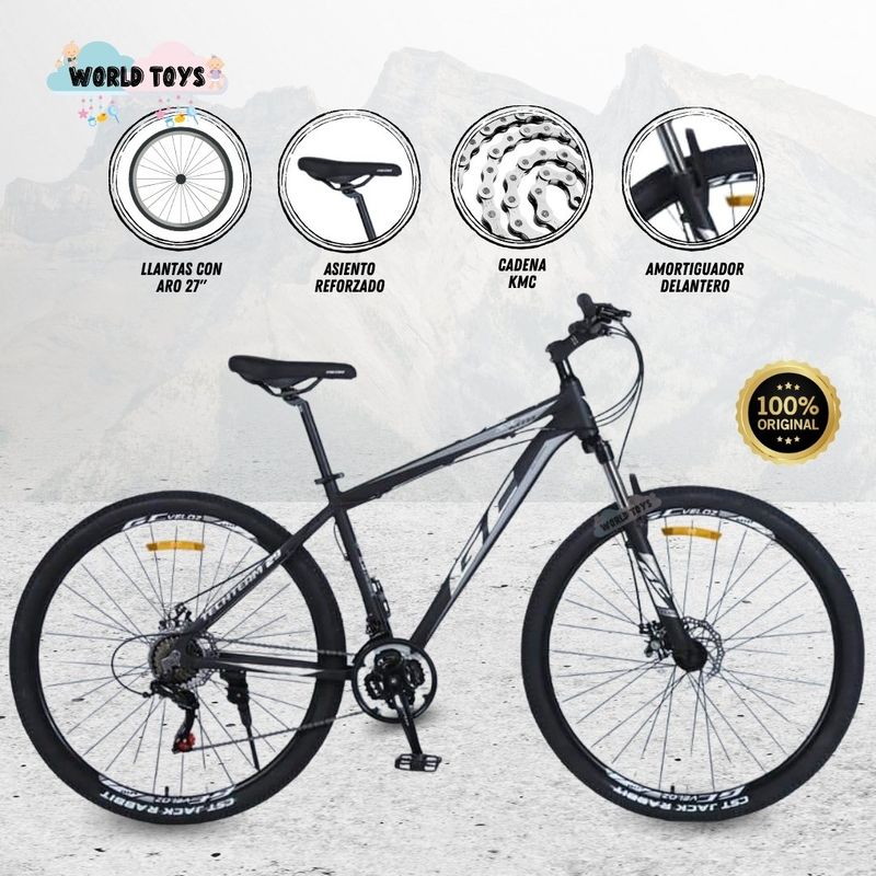 VELOX - Bicicleta Deportiva Aro 27 «TITANIUM TREK» Gray