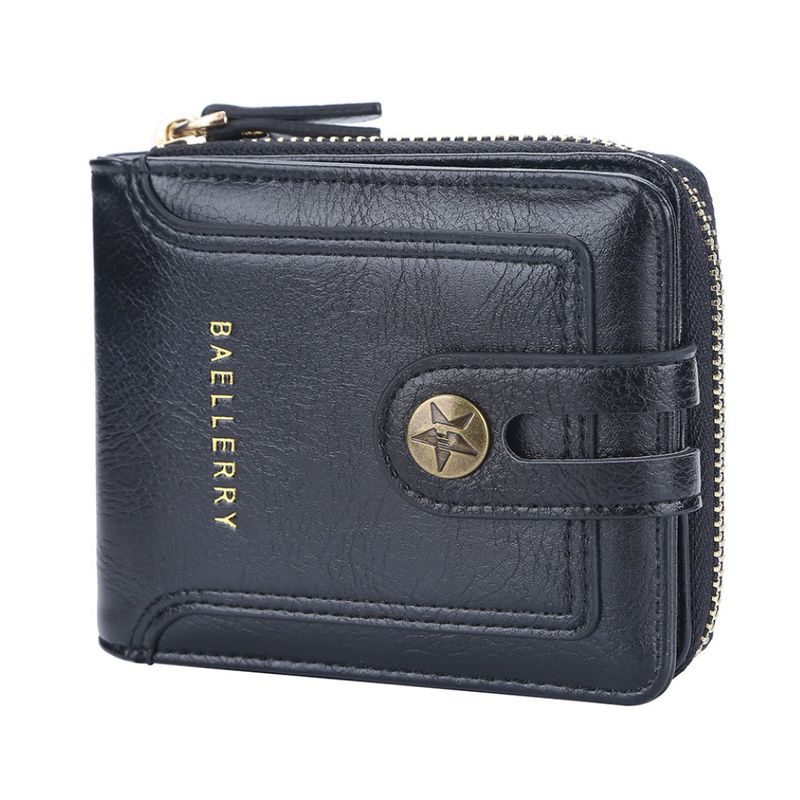 BAELLERRY - TARJETERO Y MONEDERO DE CUERO VEGANO PU D9256