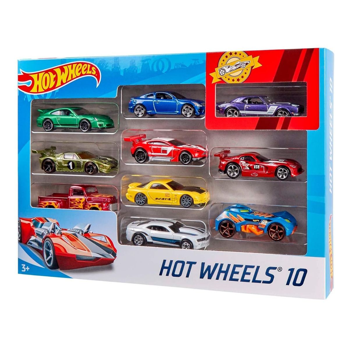 HOT WHEELS - Pack x 10 Automoviles Hot Wheels