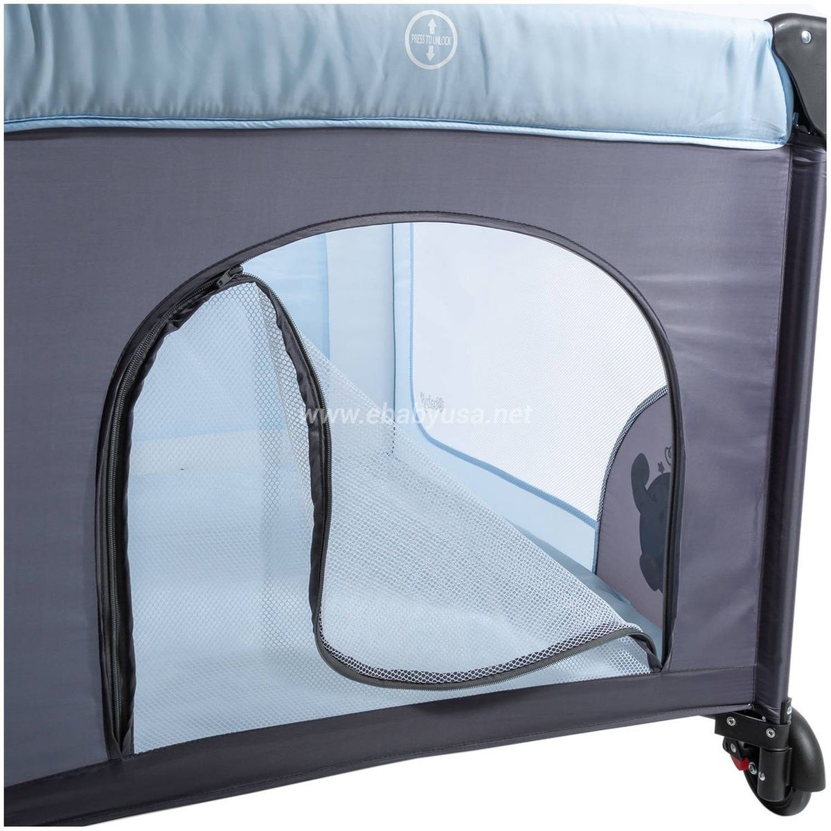 EBABY - Cuna Corral Ebaby Con Cambiador Happy Dream Verde