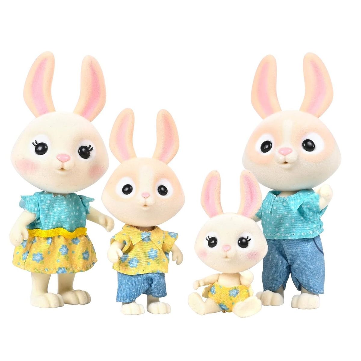 GENERICO - Pack de Muñecos Ternurines Honey Bee Acres Familia Conejo