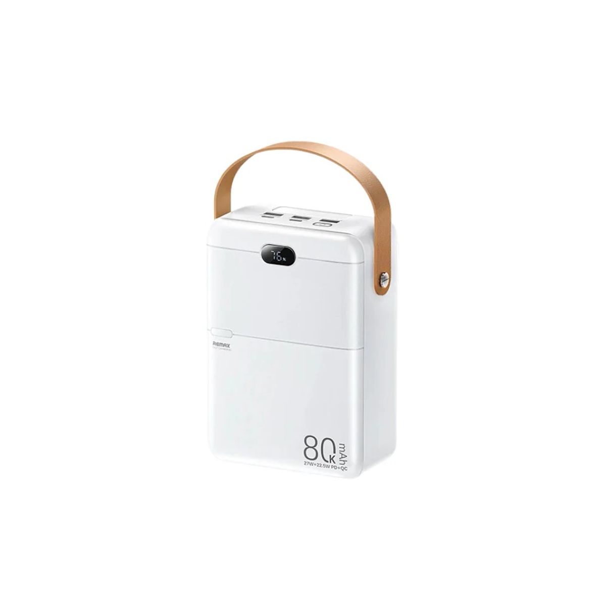 REMAX - CARGADOR PORTÁTIL REMAX 80000mAh PD27W+ QC 225W BLANCO