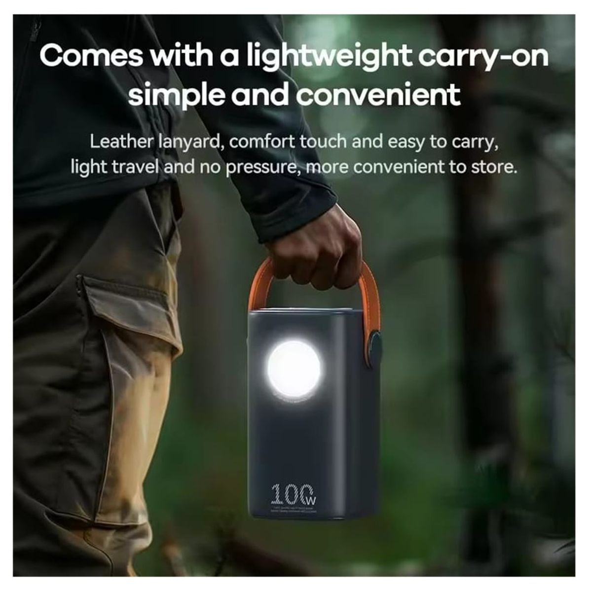 REMAX - CARGADOR PORTÁTIL REMAX with Light 60000 mAh 100W+225W AZUL ACERO