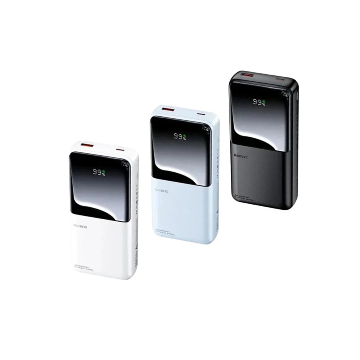 REMAX - CARGADOR PORTÁTIL REMAX 20000mAh PD 20W+ QC 225W CELESTE