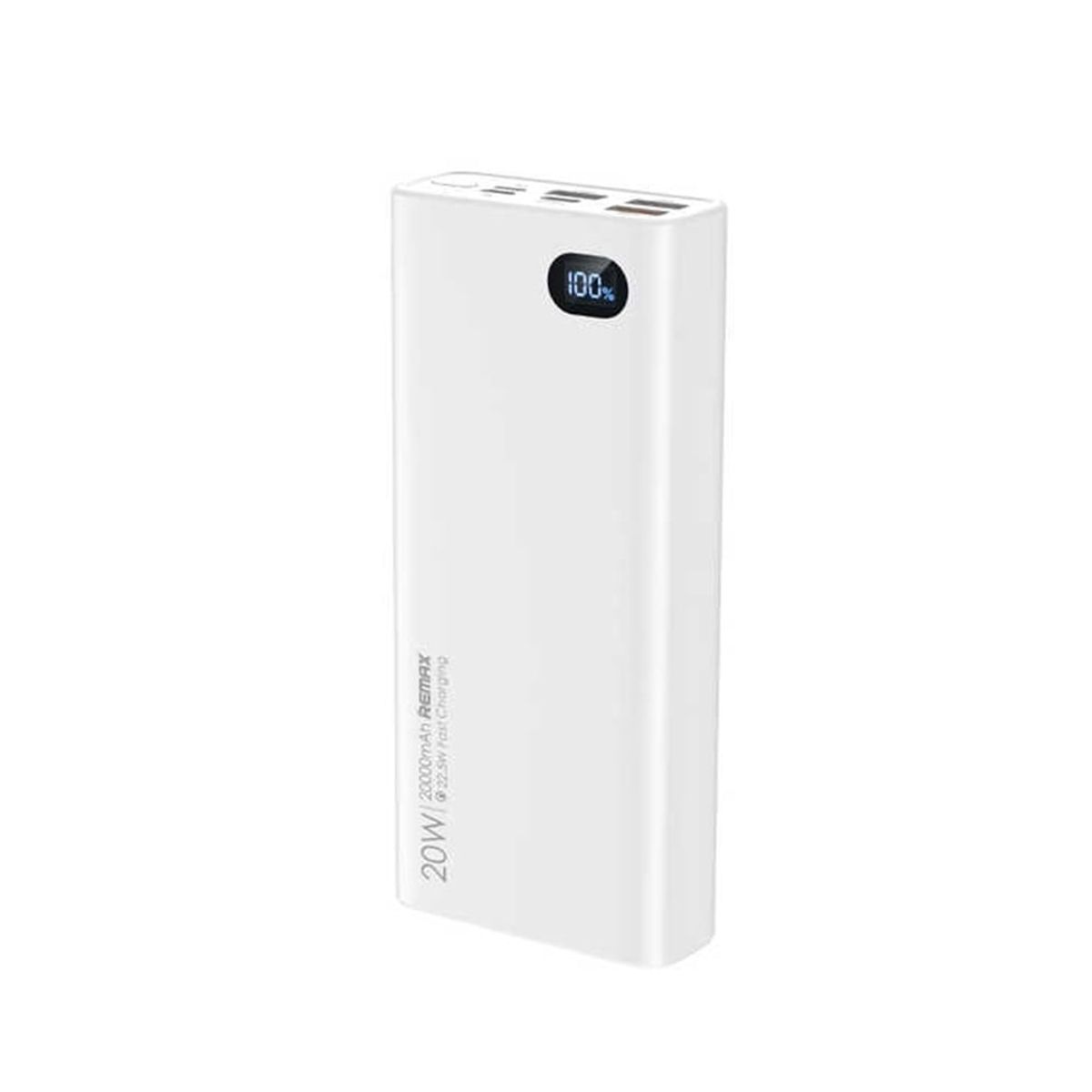 REMAX - CARGADOR PORTÁTIL REMAX 20000mAh PD20W+QC225W BLANCO