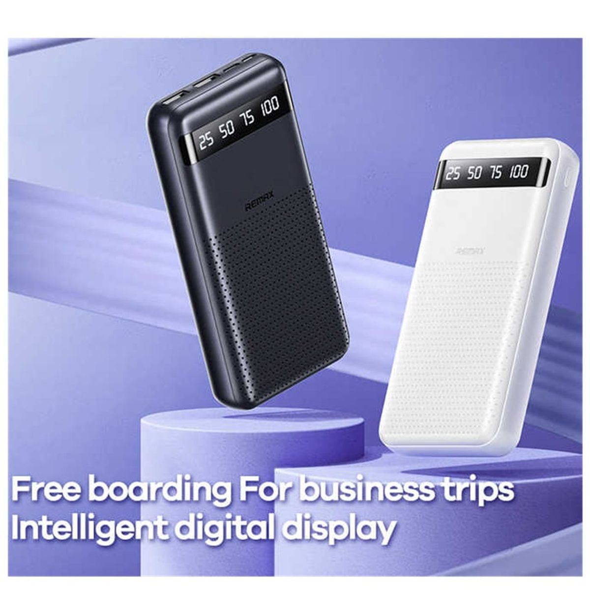 REMAX - CARGADOR PORTÁTIL REMAX ultra Slim 20000mAh 24A NEGRO