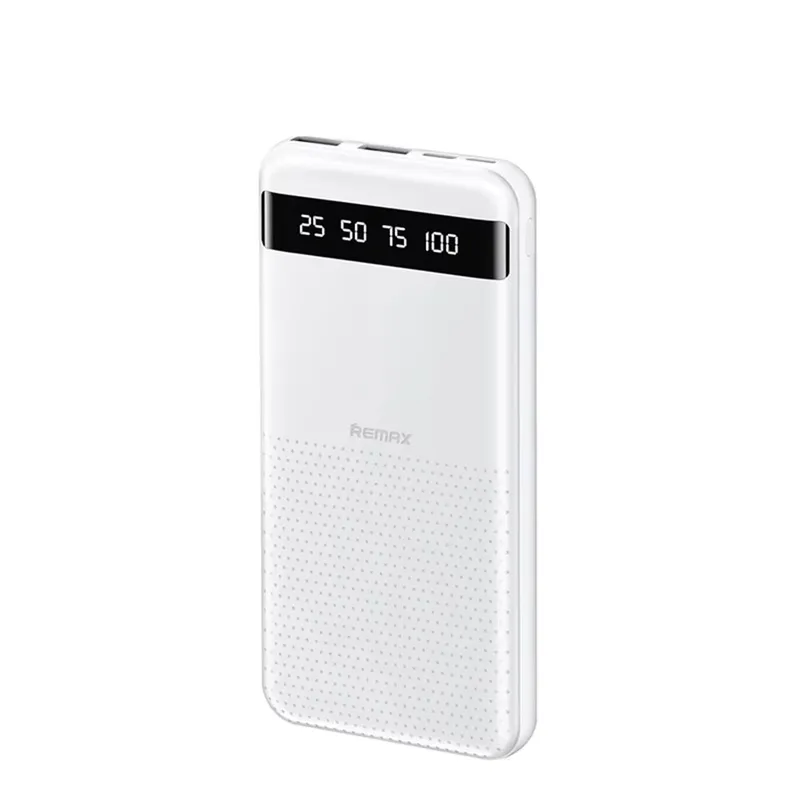 REMAX - CARGADOR PORTÁTIL REMAX ultra Slim 20000mAh 24A BLANCO