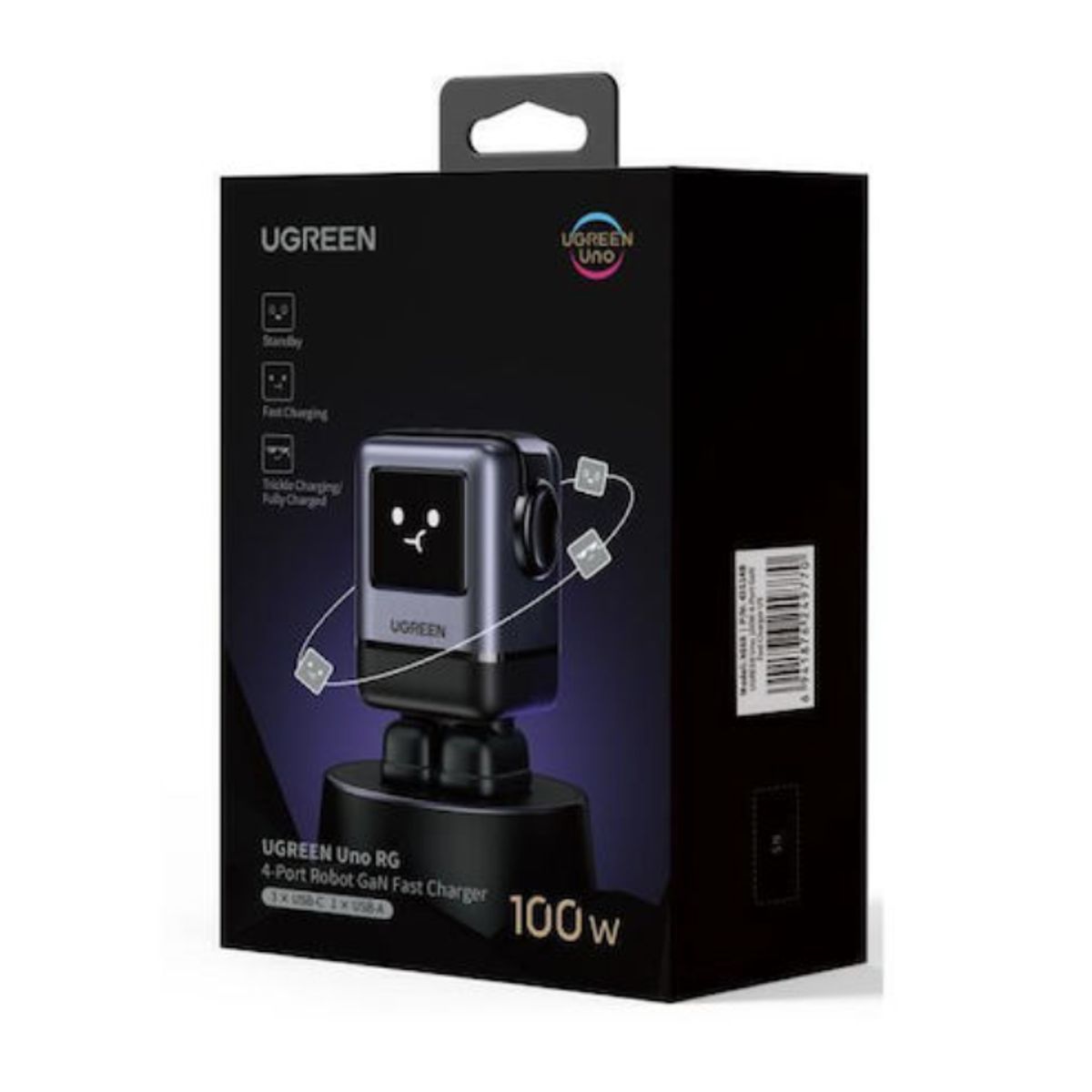 UGREEN - Ugreen Cargador Gan Fast 100w Usb-c Con Pantalla - X688