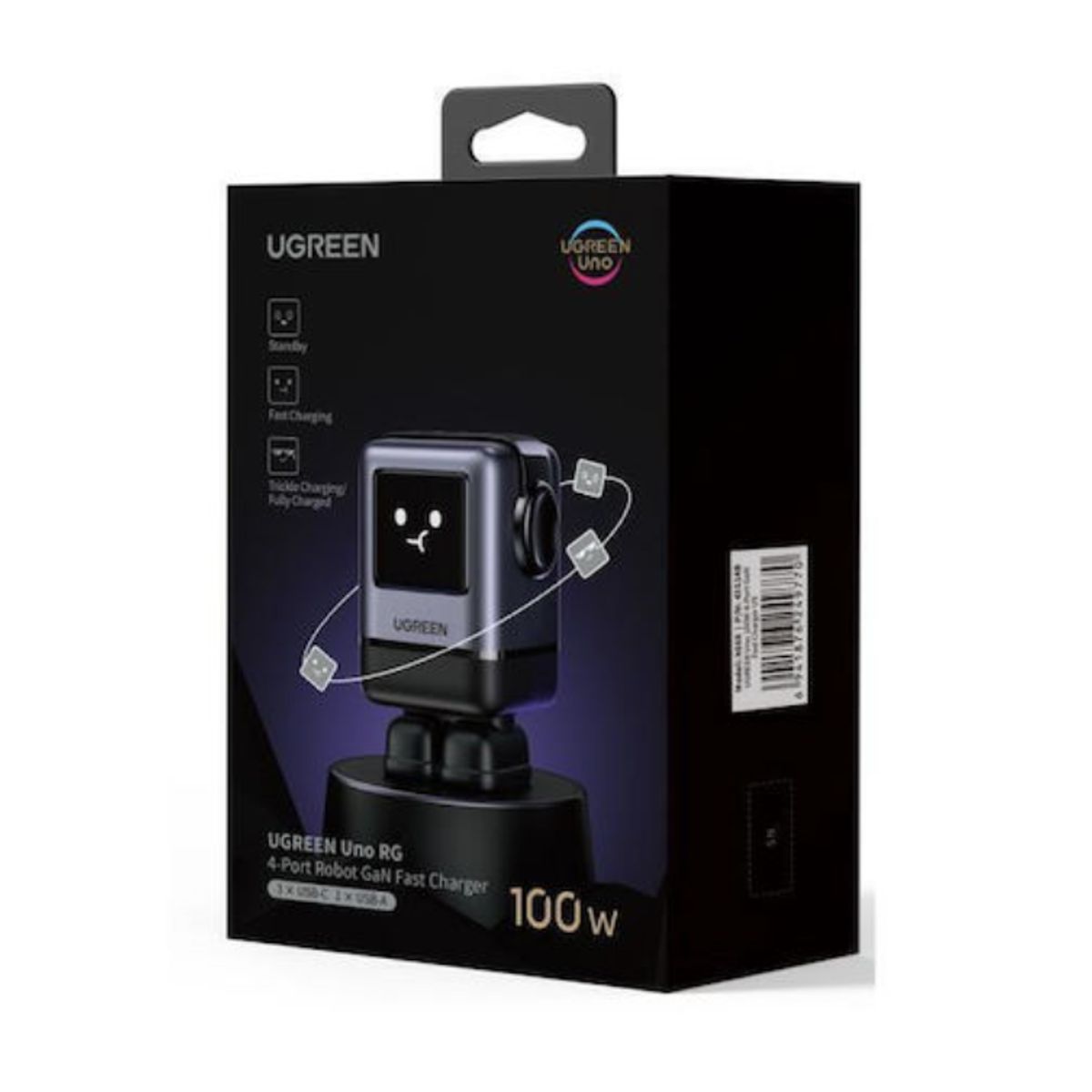 UGREEN - Ugreen Cargador Gan Fast 100w Usb-c Con Pantalla - X688