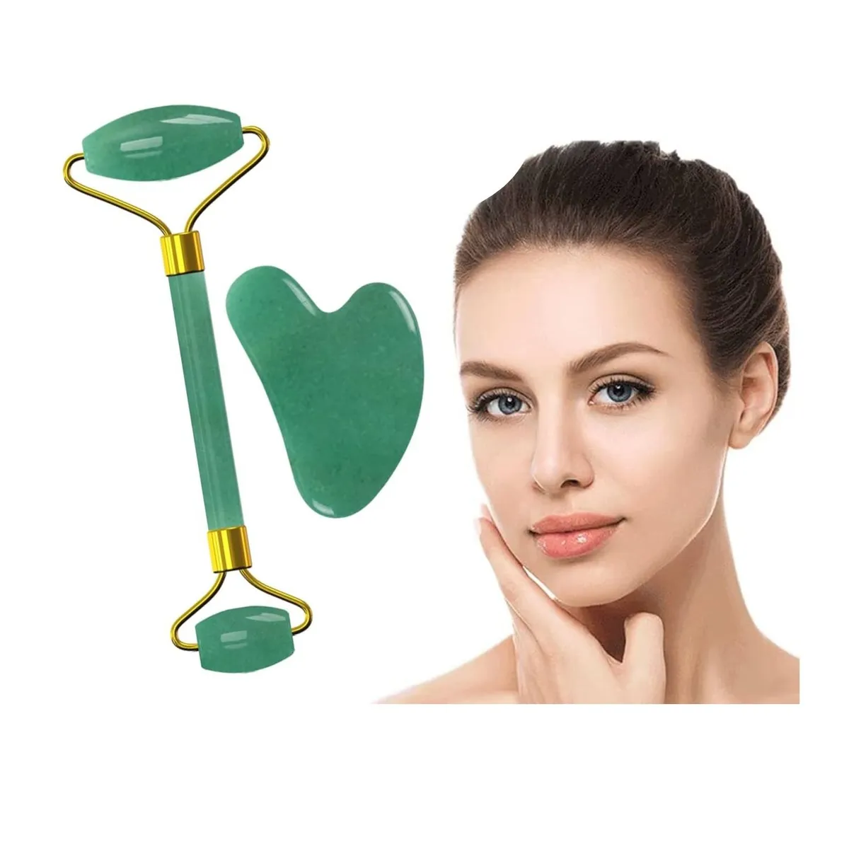 OEM - Masajeador  Rodillo Facial de Jade