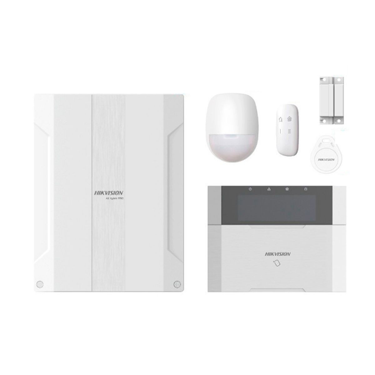 HIKVISION - KIT DE ALARMA HIKVISION HIBRIDA 8Z CABLEADOS PN HK-DS-PHA64-KIT
