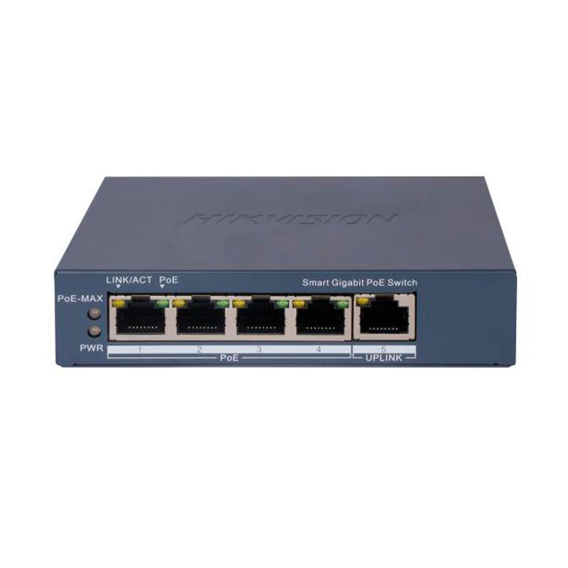 HIKVISION - SWITCH ADMINISTRABLE HIKVISION 4 POE 1000M PN HK-DS-3E1505P-EI