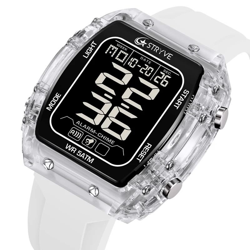 OEM - Reloj Hombre Deportivo STRYVE 8031 Digital Blanco