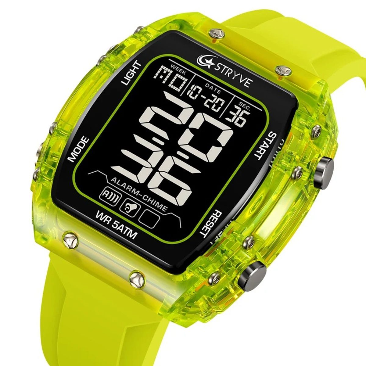 OEM - Reloj Hombre Deportivo STRYVE 8031 Digital Verde