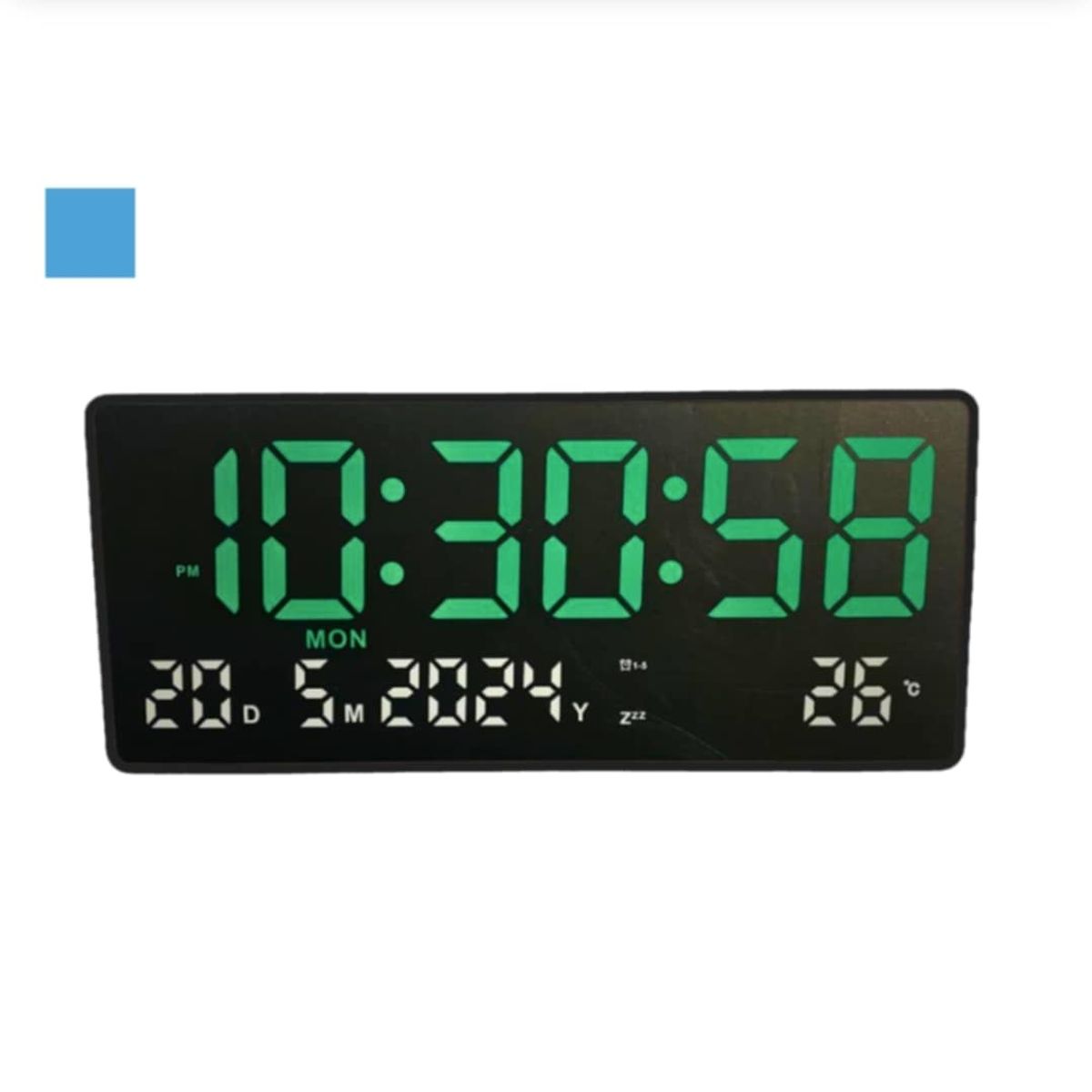 GENERICO - Reloj Digital de Pared con Calendario Alarma Temperatura