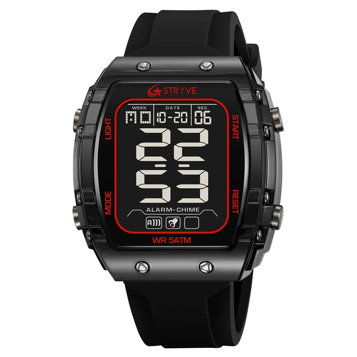 OEM - Reloj Hombre Deportivo STRYVE 8031 Digital Negro