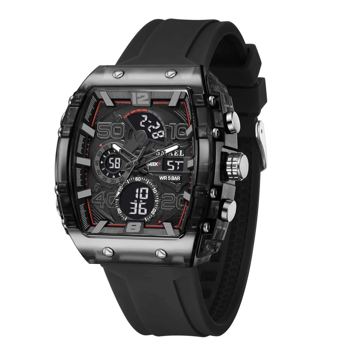 SMAEL - Reloj Hombre SMAEL 8109 Análogo-Digital Negro