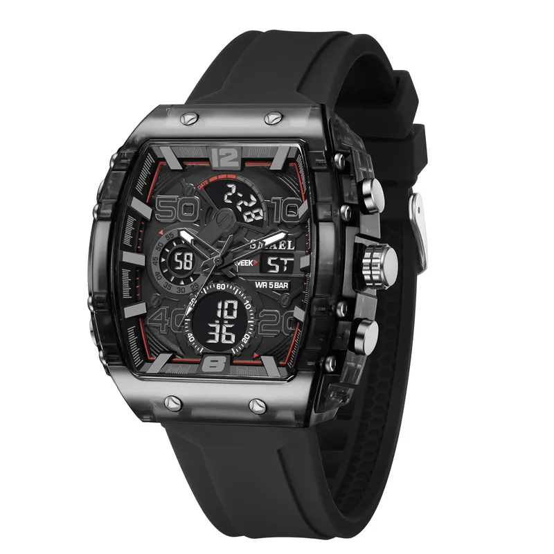 SMAEL - Reloj Hombre SMAEL 8109 Análogo-Digital Negro