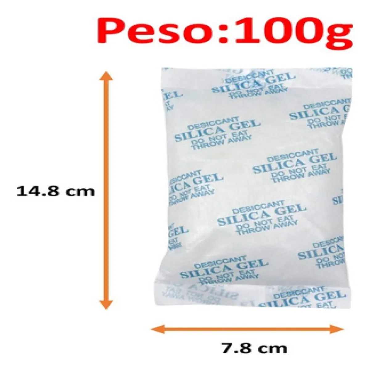 GENERICO - Silica Gel Sobre 100g X 2 Sobres Original Sellada