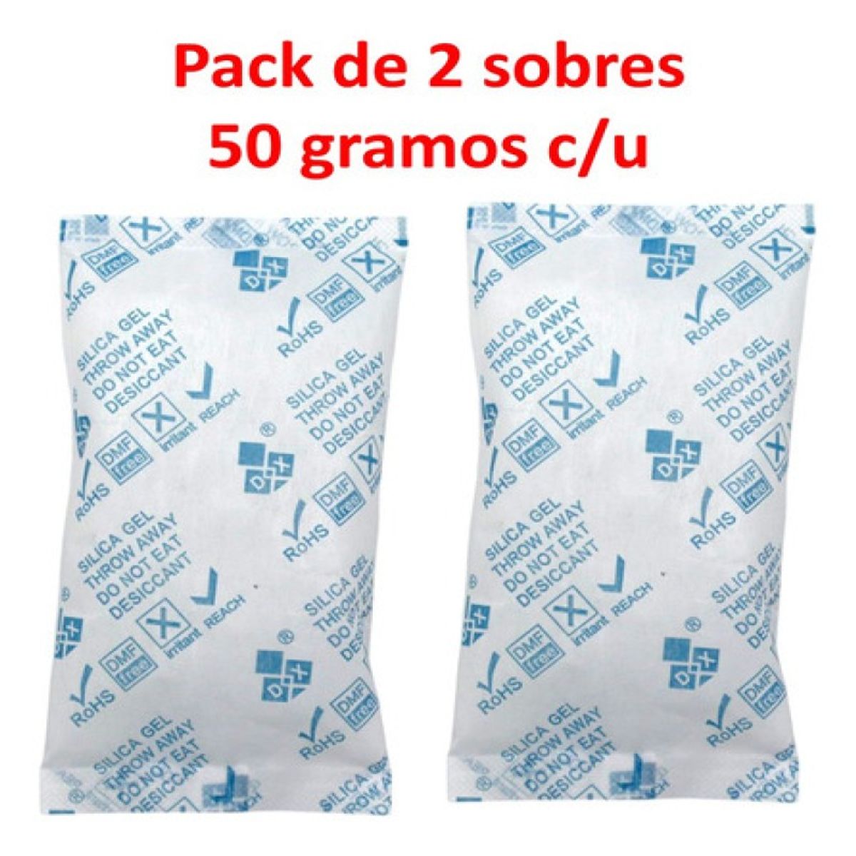 GENERICO - Silica Gel Sobre 50g X 2 Sobres Original Sellada