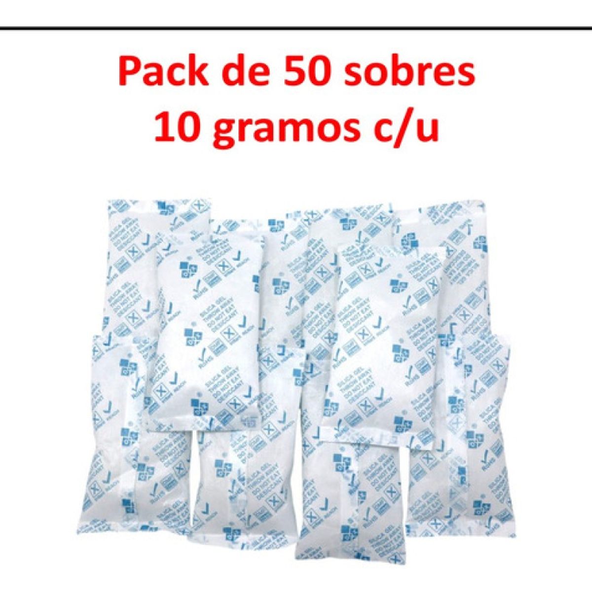 GENERICO - Silica Gel Sobre 10g X 50 Sobres Original Sellada