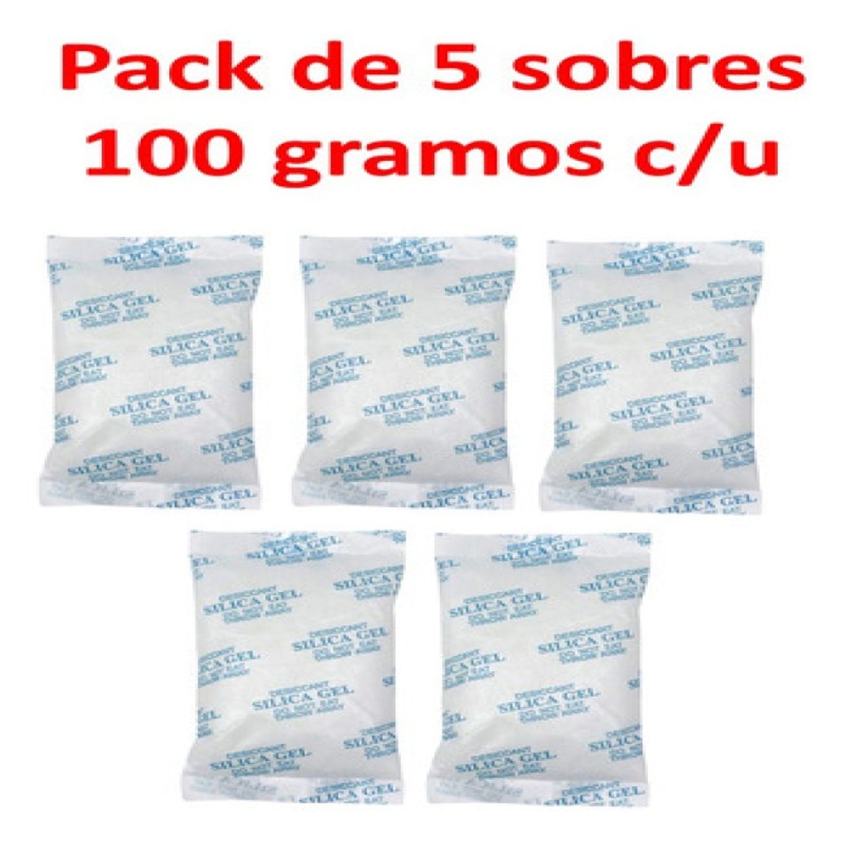 GENERICO - Silica Gel Sobre 100g X 5 Sobres Original Sellada