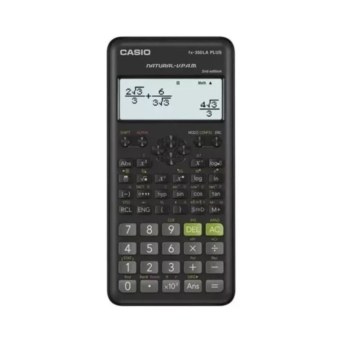 CASIO - CALCULADORA CASIO CIENTÍFICA FX-350LA PLUS NEGRO