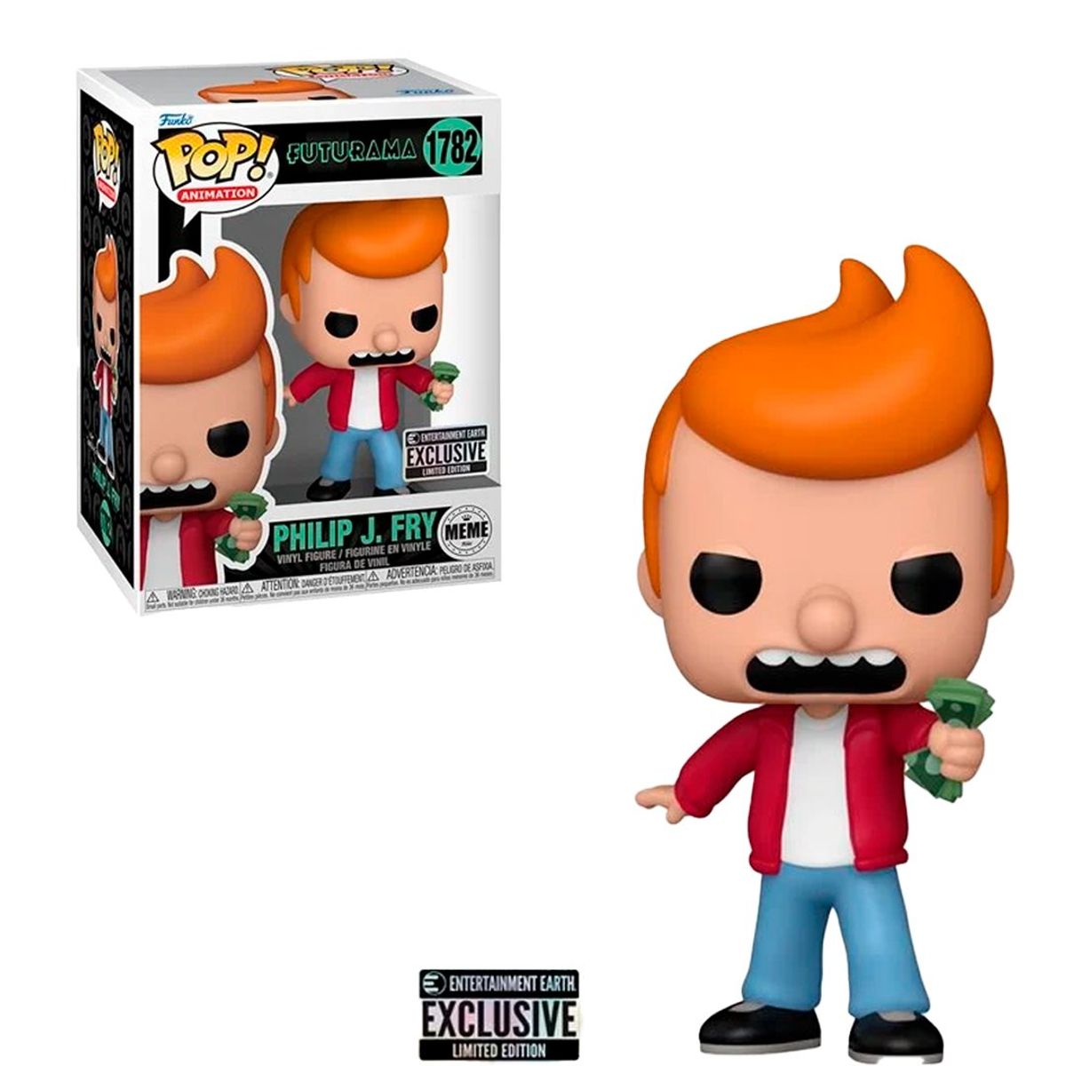 FUNKO - Funko Pop Futurama Philip J Fry Meme EE Exclusivo