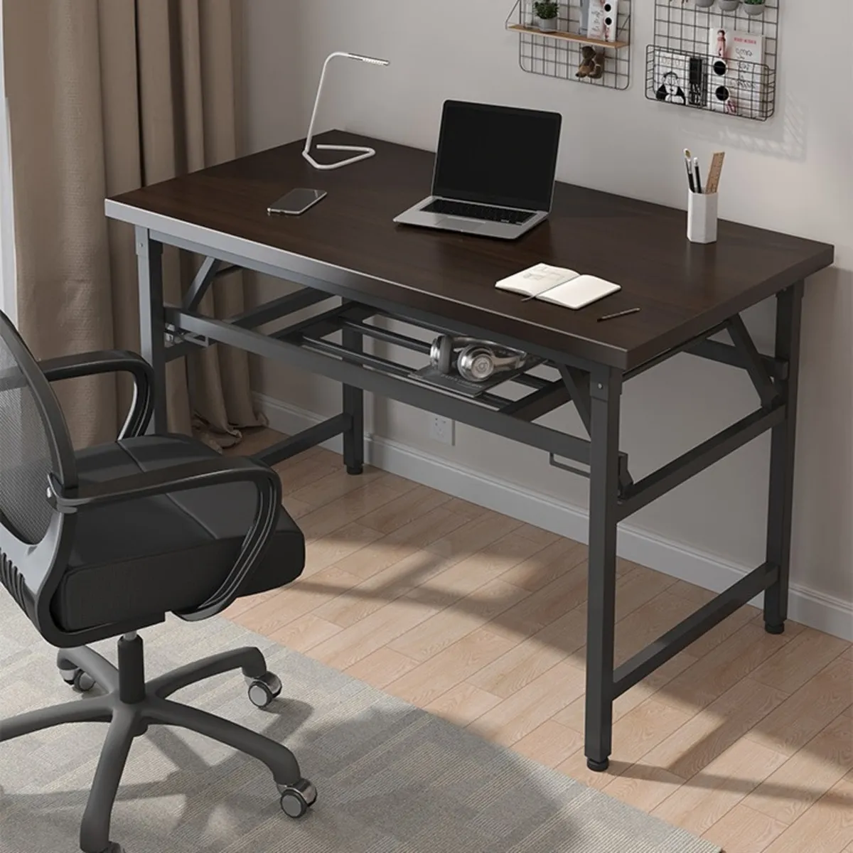 GENERICO - Escritorio De Oficina Plegable Mesa Computadora Moderno Laptop Trabajo