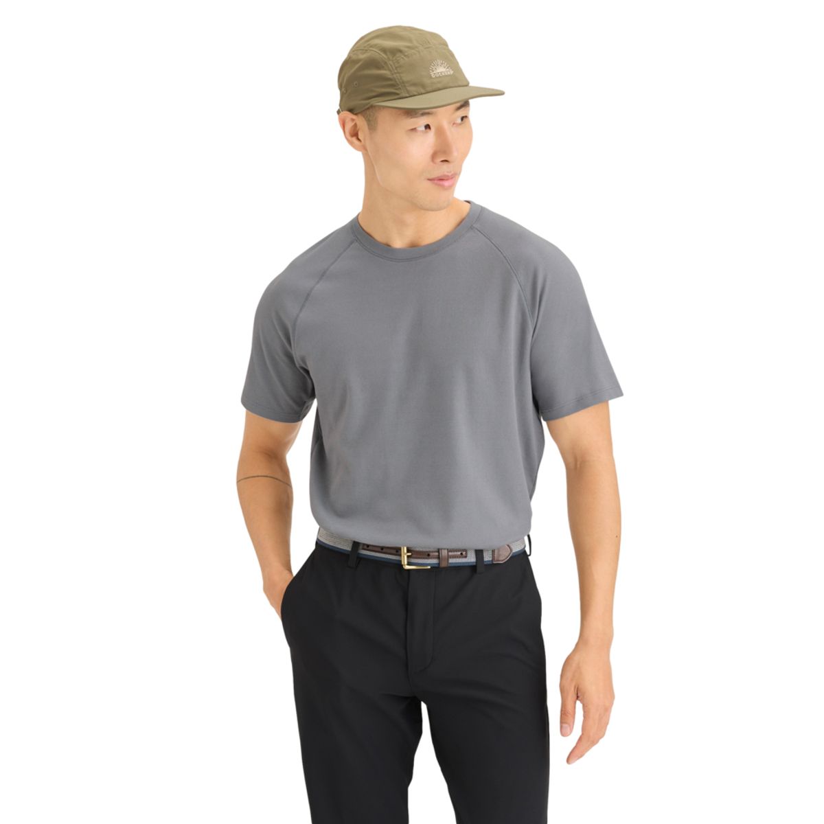 DOCKERS - Polo Hombre Go Tee Slim Fit Gris Dockers