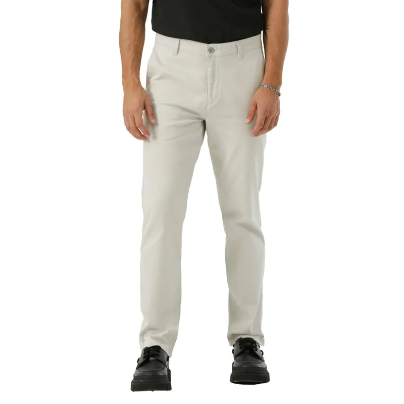 DOCKERS - Pantalón Hombre Casual Chino Slim Straight Fit Gris Dockers