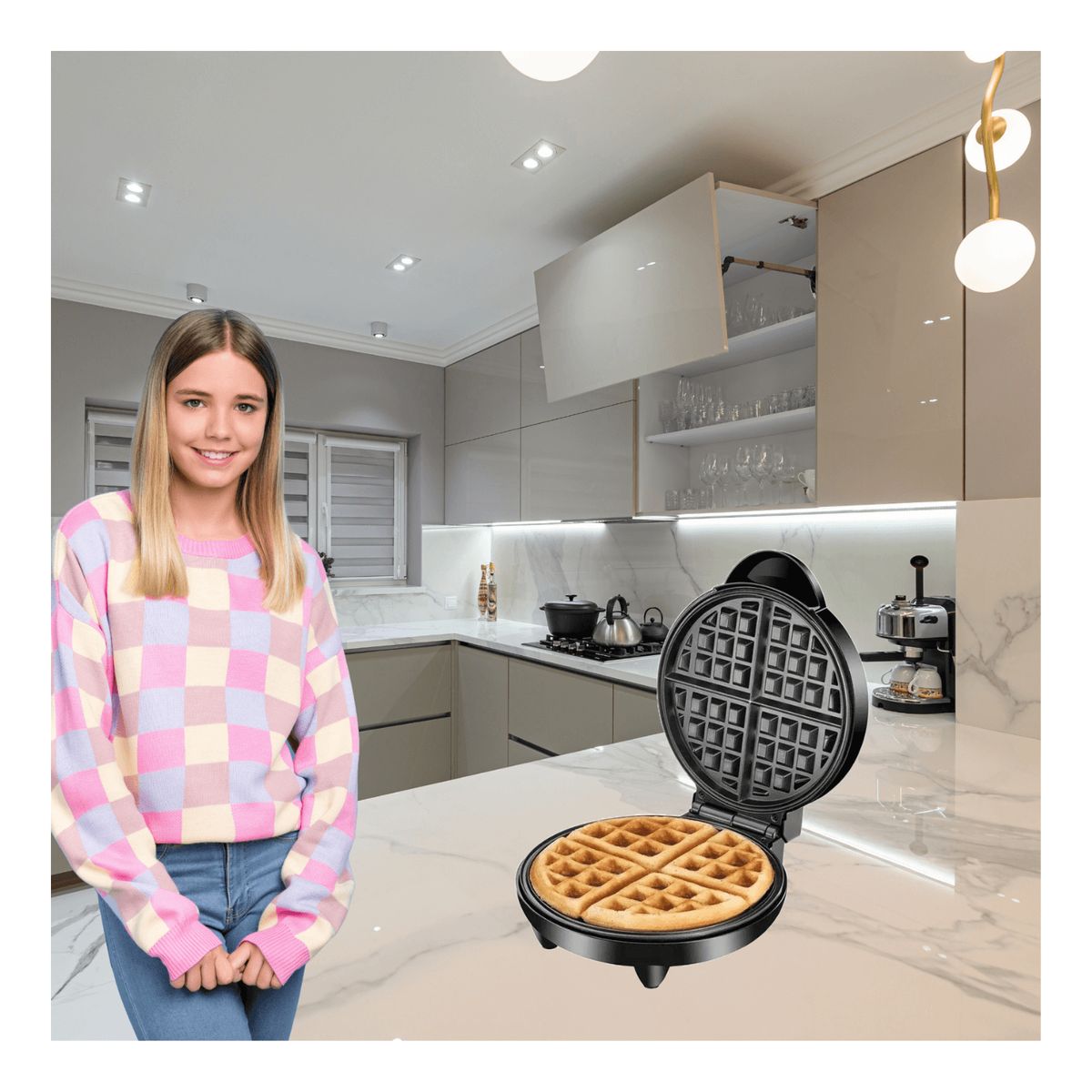 RAFF - Máquina para Waffles RAFF – Desayunos Crujientes y Deliciosos en Casa