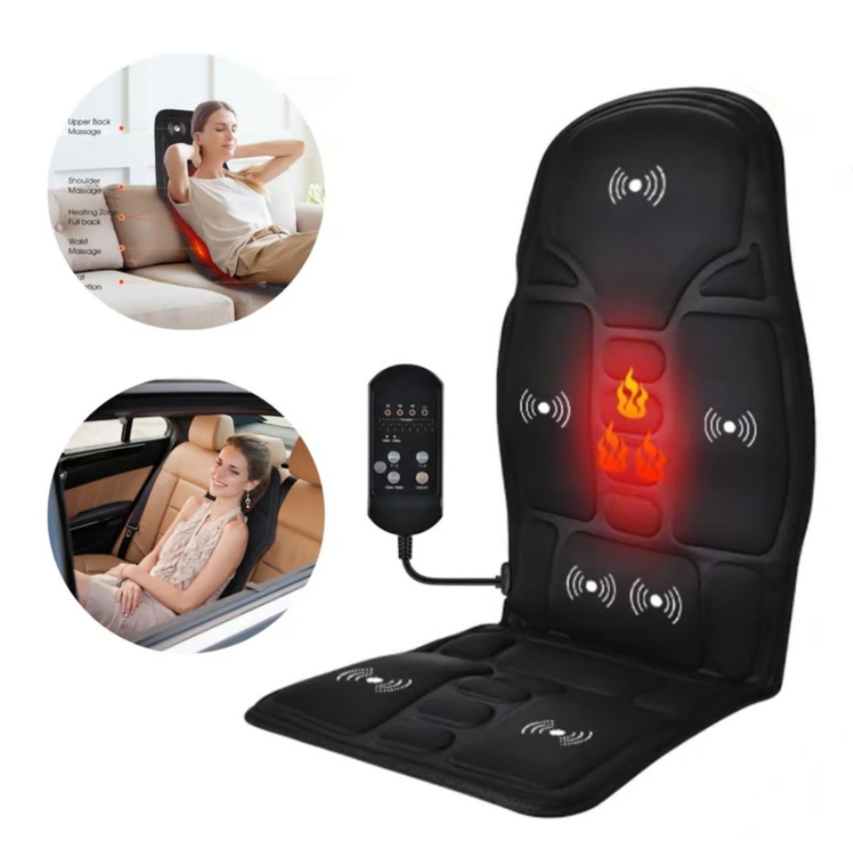 GENERICO - Asiento Masajeador Para Auto y Hogar