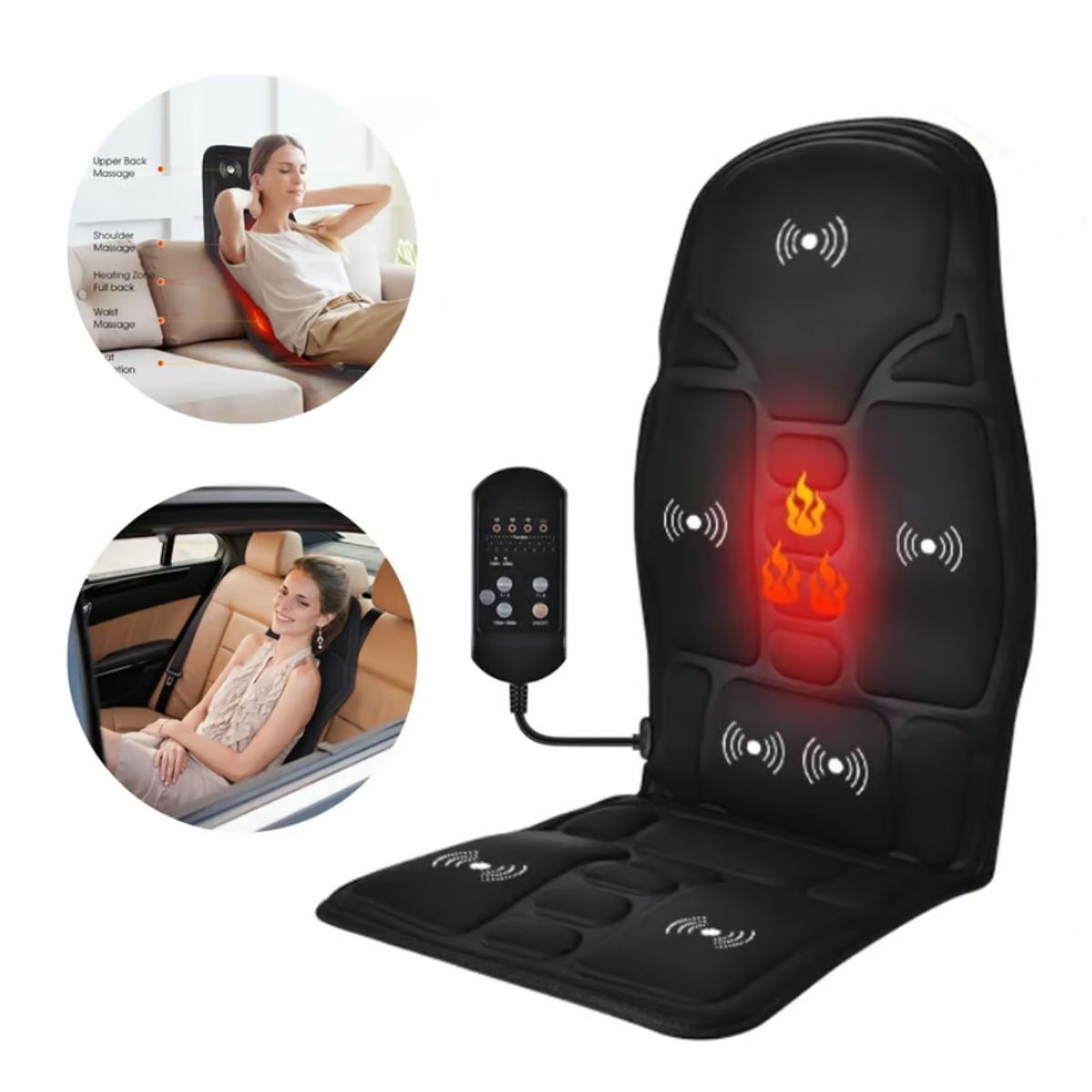 GENERICO - Asiento Masajeador Para Auto y Hogar