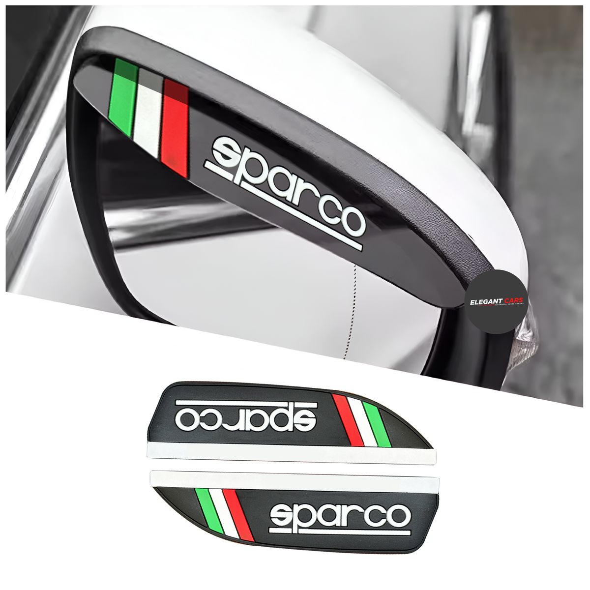 JET - Protector Para De Lluvias Espejos Retrovisor Sparco