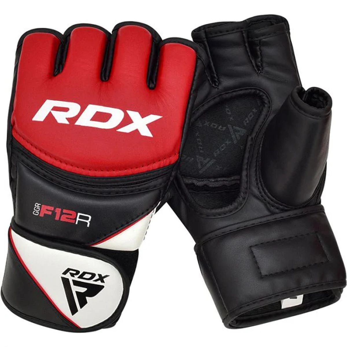 RDX - Guantes de MMA y Grappling F12 Rojo - S