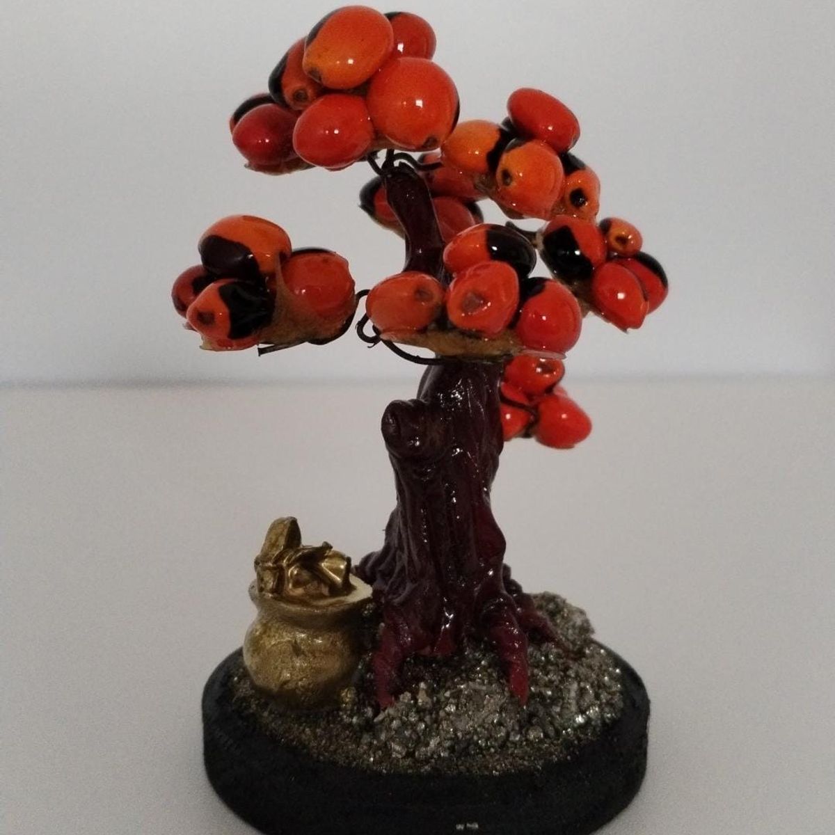 GENERICO - ARBOLITO  DE LA FELICIDAD BONSAI MEDIANO CON SEMILLAS HUAYRURO