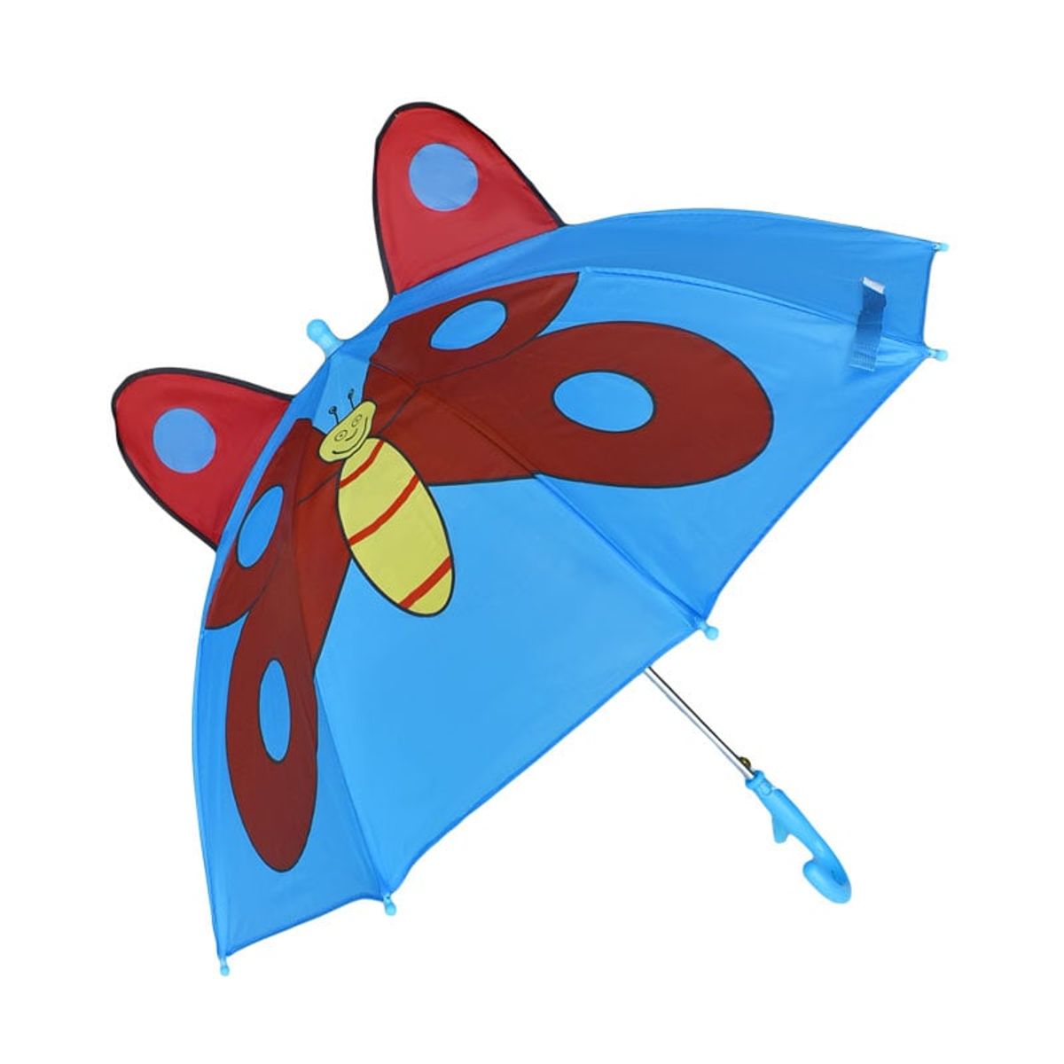 GENERICO - PARAGUAS PARA NIÑOS MODELO MARIPOSA AZUL EN 3D