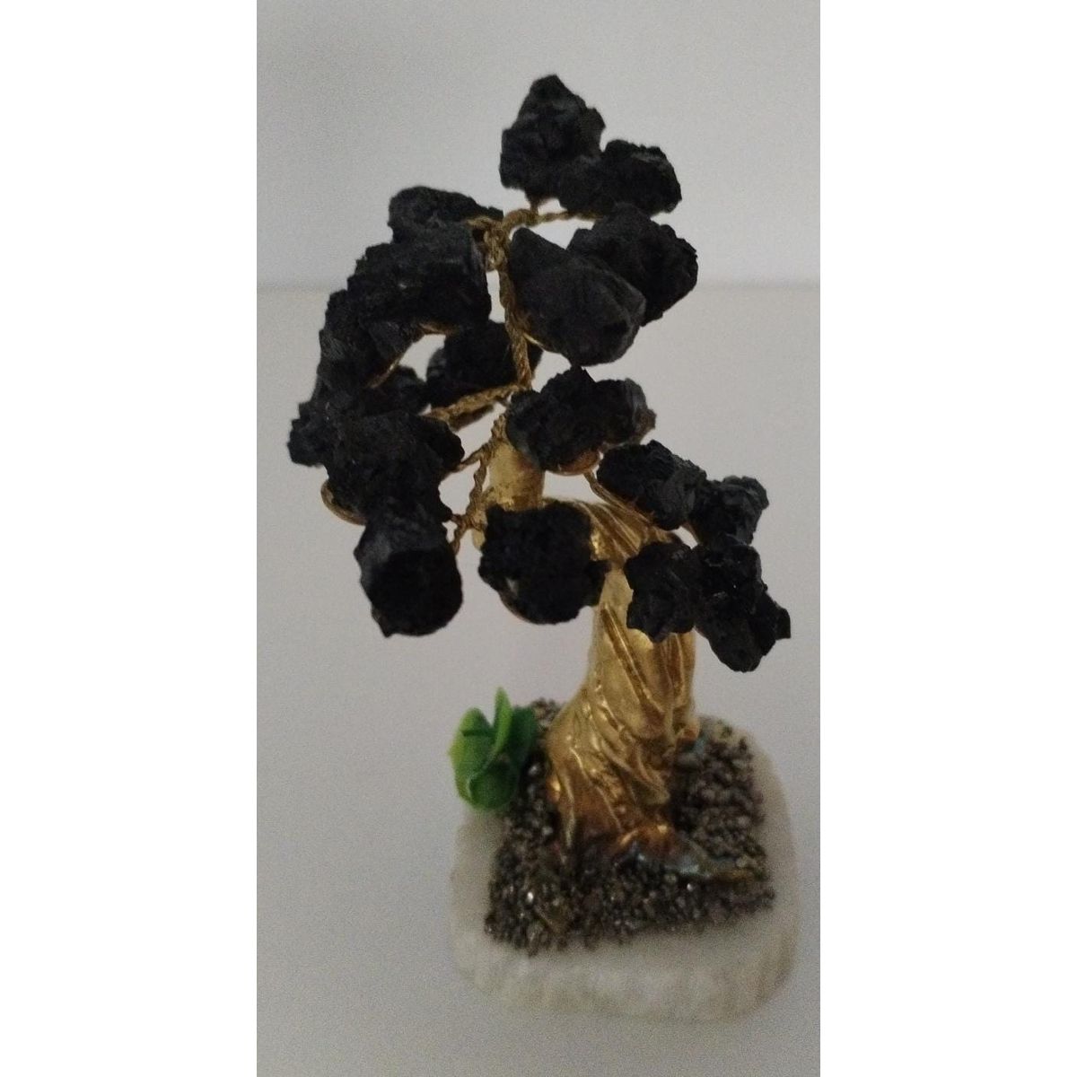 GENERICO - ARBOLITO  PIEDRAS PRECIOSAS BONSAI MEDIANO CON TURMALINA NEGRA